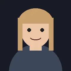 Muotokuva Veera Raatikaisesta, noin kolmekymppisestä naisesta, jolla on pitkät vaaleat hiukset ja tumma neule