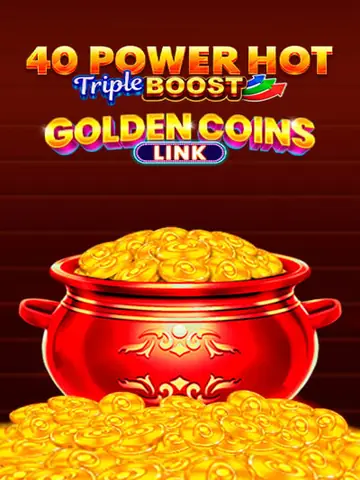 40 Power Hot Golden Coins Link game tile, Amusnet